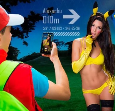 Pokemon GO xxx parody foursome with three high level babes ล่าโปเกมอนสาว