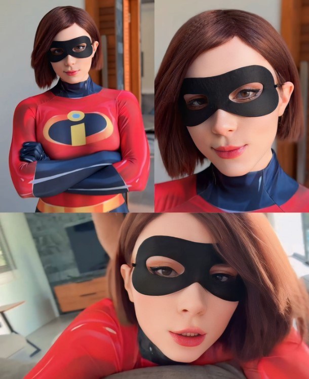 หนังโป้คอสเพลย์ Sweetie Fox – Elastigirl Fucks & Deepthroat Till Facial The Incredibles